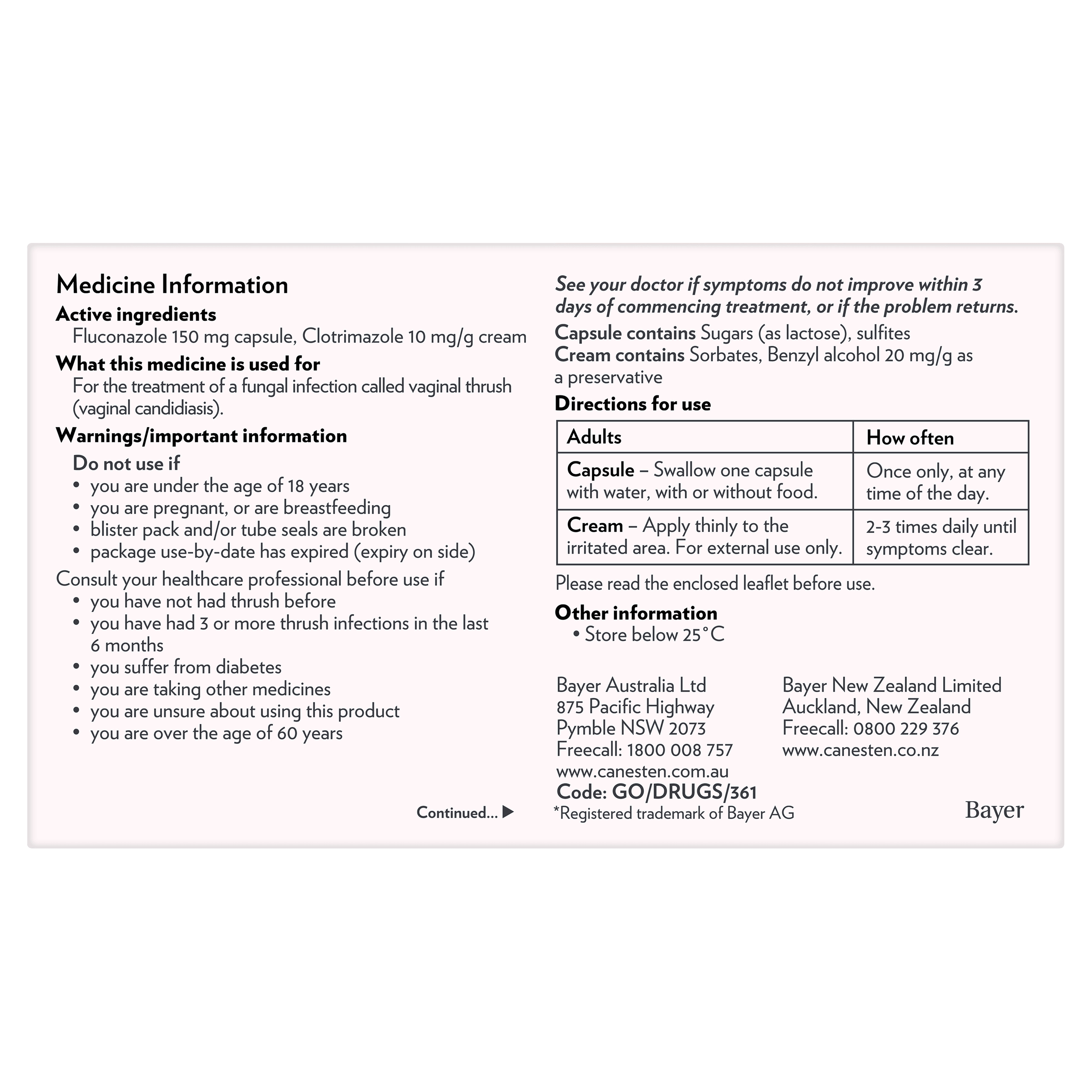 CanesOral Duo Oral Capsule + External Cream