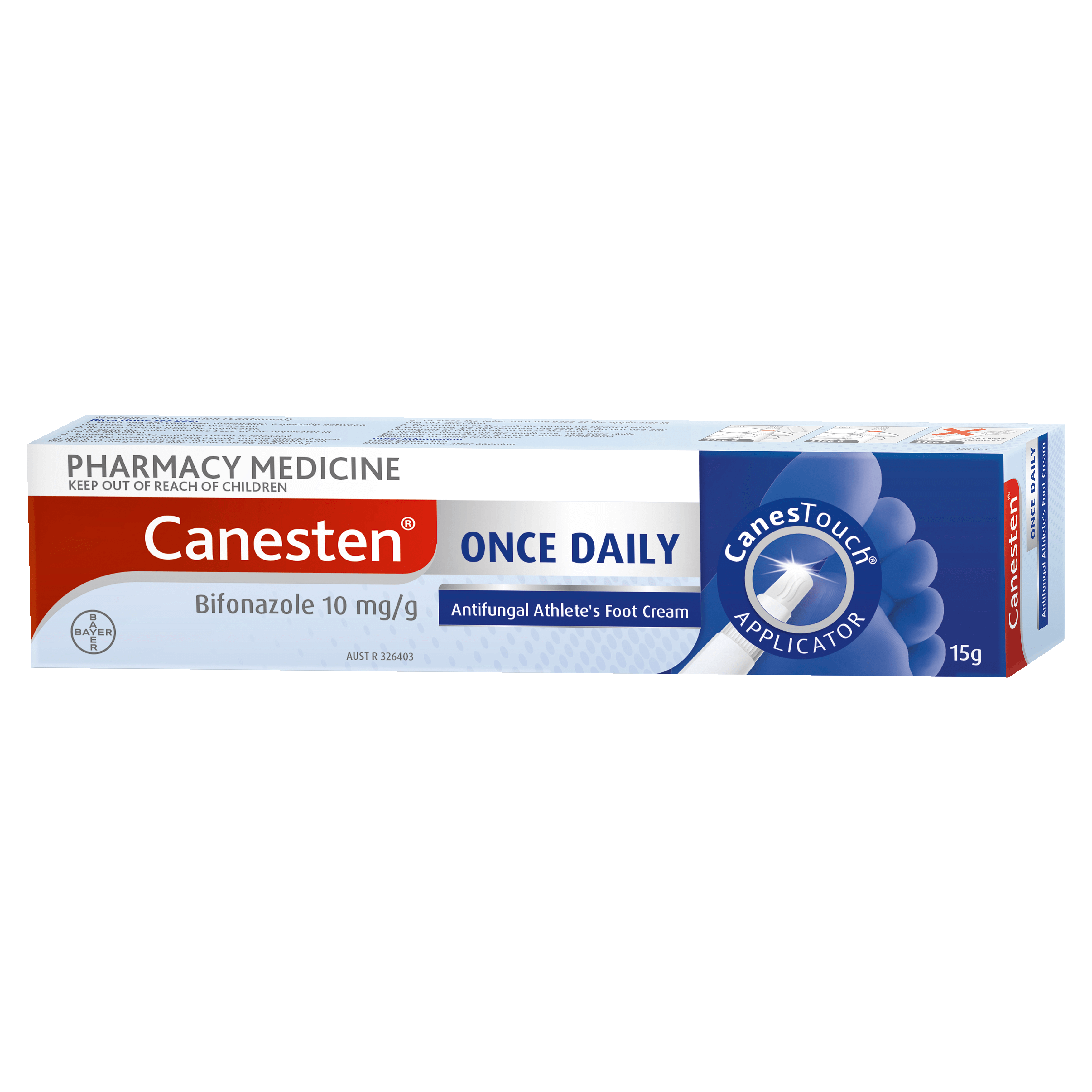 Canesten Once Daily Athlete's Foot Cream with CanesTouch® Applicator
