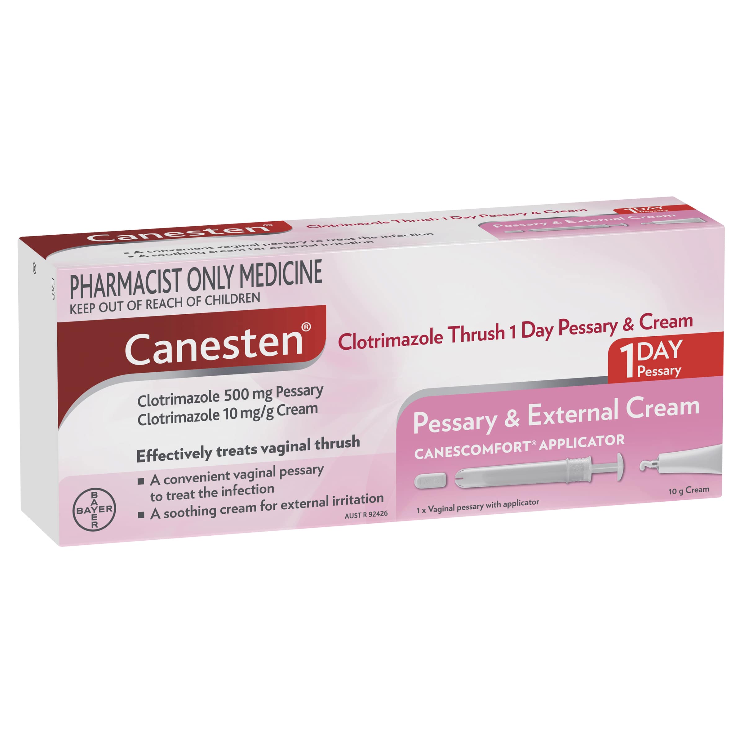 Canesten® 1 Day Pessary + External Cream
