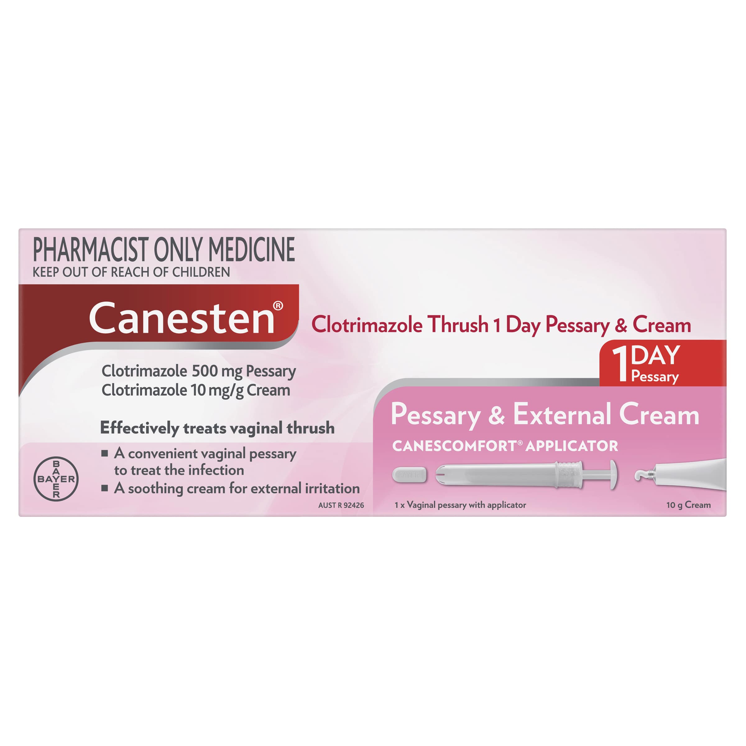 Canesten® 1 Day Pessary + External Cream