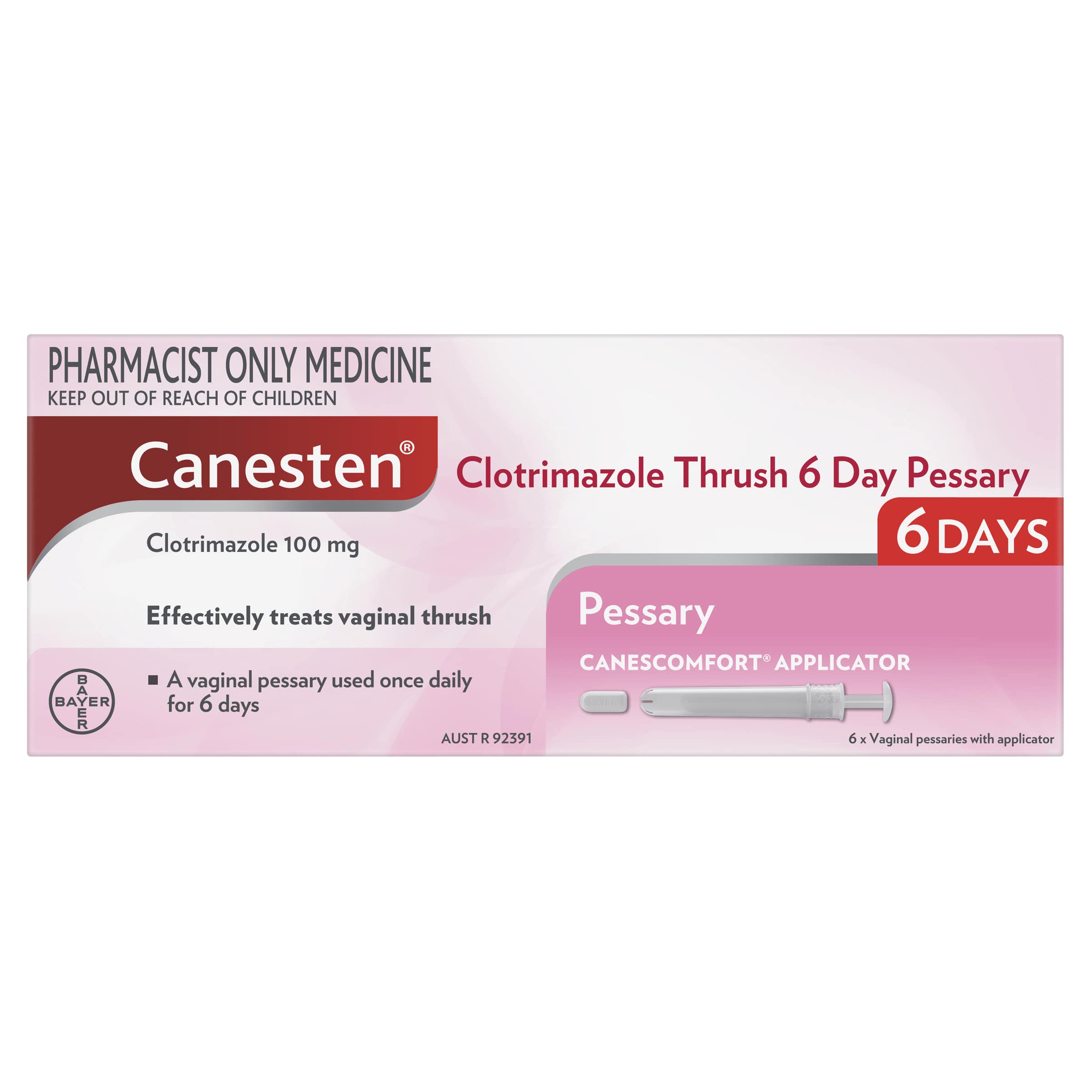 Canesten® 6 Day Pessary